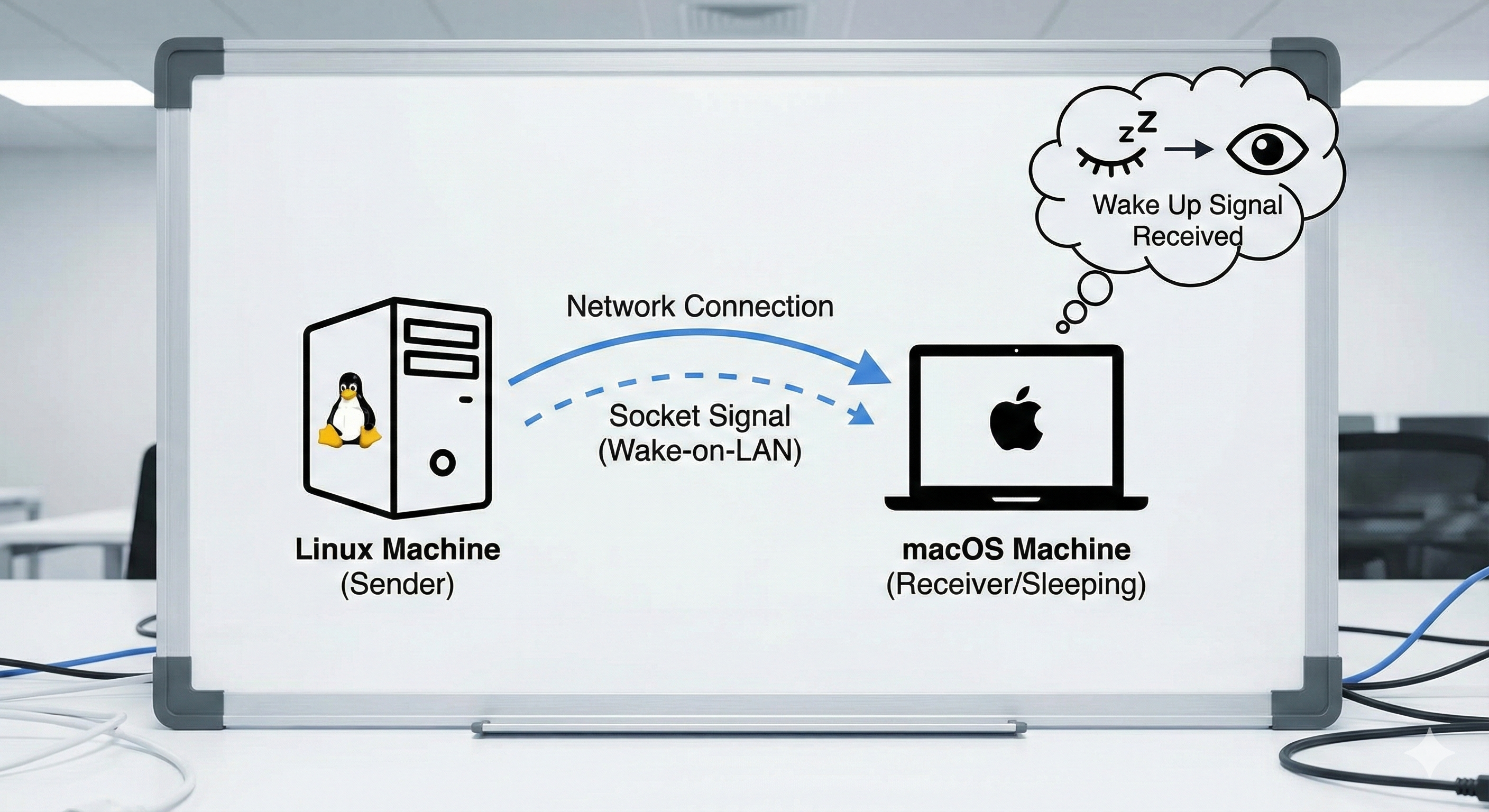 wake up macos remotely